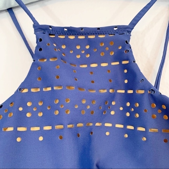 LOLLI “GOODIES” High Neck Laser Cut Bikini Top - Picture 2 of 5